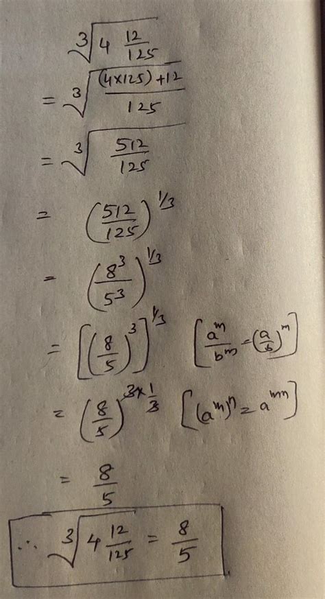 evaluate cube root of 4 hole 12 upon 125 - Brainly.in