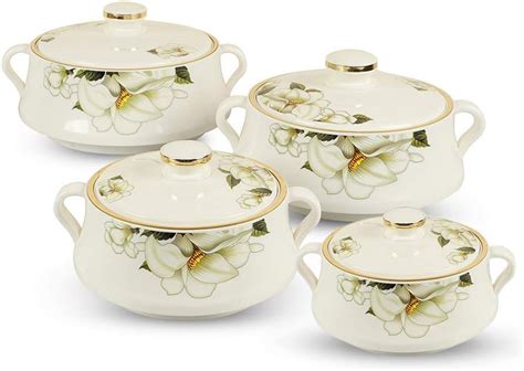 Buy Cello Royale Combo of 3 Casseroles with Insulated Stainless Steel ...