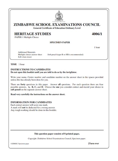 Image result for Zimsec Science Exam Tips
