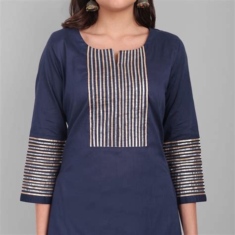 Dhanak Blue Kurta and Sharara - Set of 3 – Mera Rang