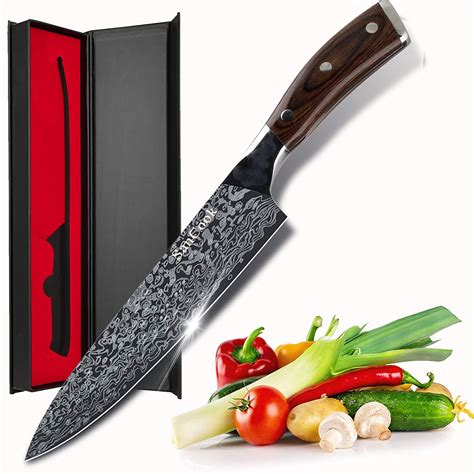 Buy SanCook Chef Knife 8 Inch Super Sharp Professional Kitchen Knife ...