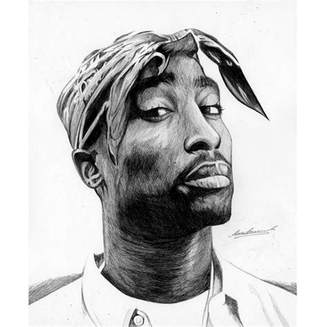 Tupac Portrait Drawing 的图像结果