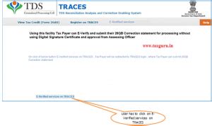 26QB Correction – Using E-Verification (Net Banking)