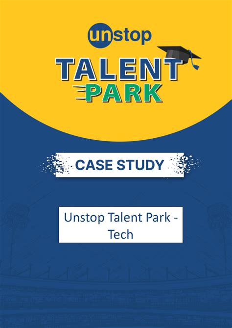 Unstop Talent Park Tech Problem Statements Overview and Insights - Studocu