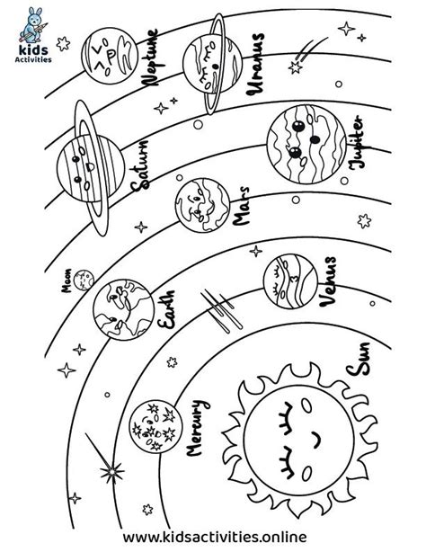 Planets Coloring Pages 的图像结果