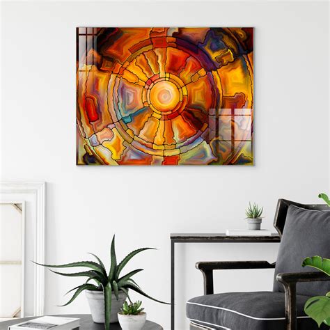 Digital Glass Prints: Tangled Tiles Mosaic art Paintings – Flair Glass