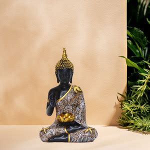 Miss Peach Handicraft Divine Resin Buddha Statue: Serenity ...