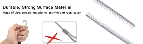 LAFILLETTE Stainless Steel Tie-Out Cable/Leash for Dogs (Silver:15 feet ...