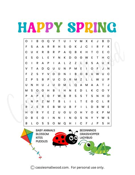 Spring Word Find 的图像结果