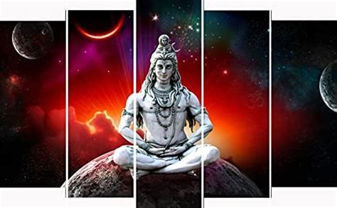 KYARA ARTS Wood Framed Abstract wall Painting, Multicolour, 50 x 30 ...