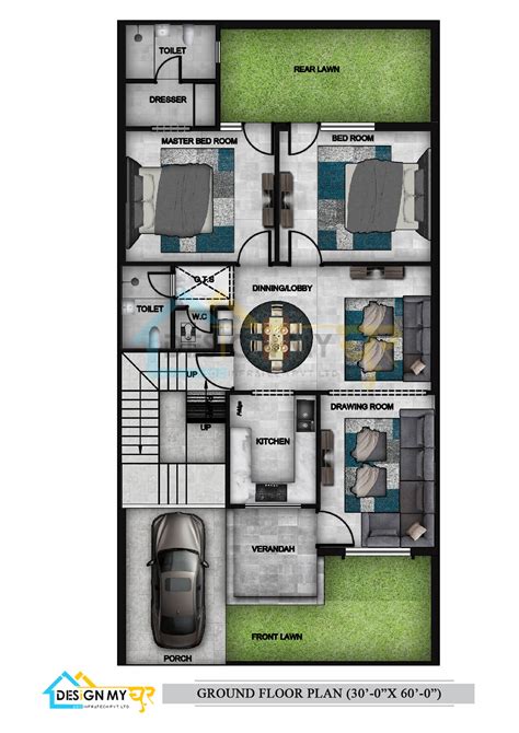 30x60 Floor Plans 30 * 60 House Plan 4 Bedroom House Plan Files