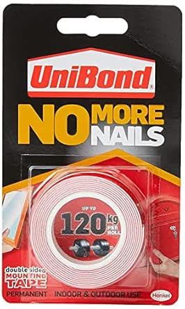 Unibond No More Nails On A Roll Double-Sided Tape