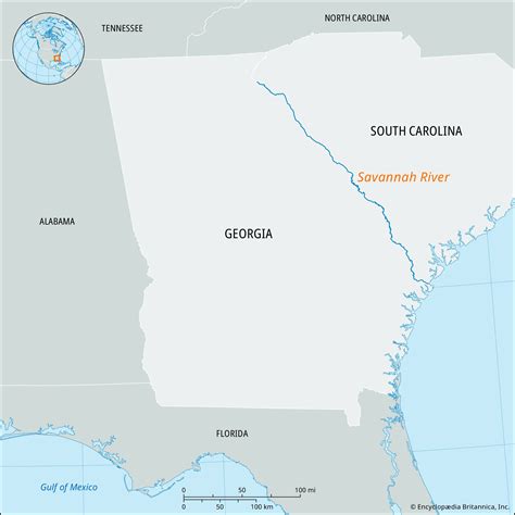 Where Is Savannah Ga Savannah Georgia Map Georgia Map Vintage