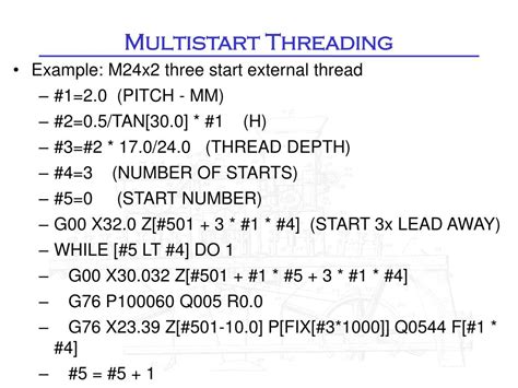 MultiStart CNC Threading Program 的图像结果