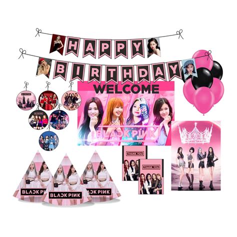 BlackPink Party Party Decorations Kit | Ready- to - use Decor Packages ...