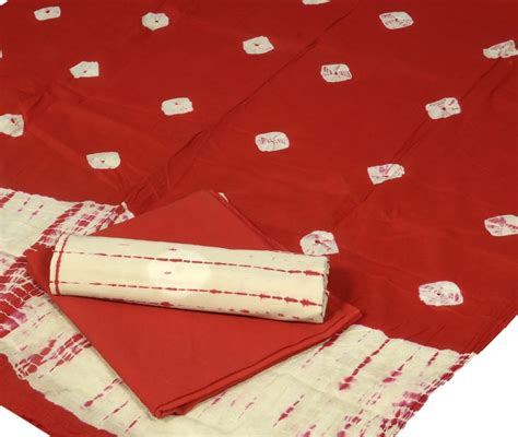 Pure Cotton Hand Block Printed Unstitched Salwar Suit Set With Cotton ...