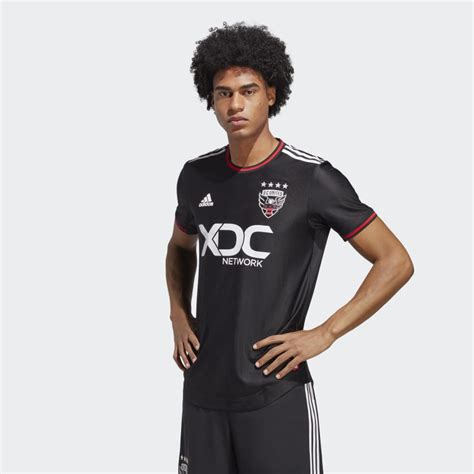 adidas D.C. United 22/23 Home Authentic Jersey - Black | Free Shipping ...