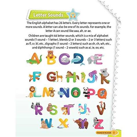 Phonics Reader Book 1 for Children Age 3 -10 Years - Alphabet Sounds, A ...