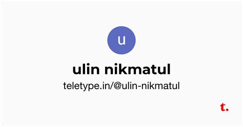 ulin nikmatul — Teletype
