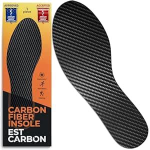ESTCARBON Carbon.Ee Fiber Insole,Rigid,Shoe Insert 260Mm Eu39(10.24 ...