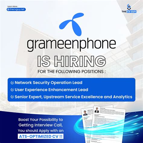 Grameenphone is Hiring Now 2025 | The CV Guy | The CV Guy