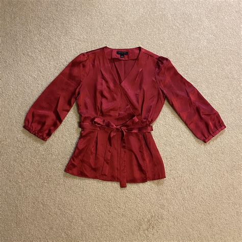Banana Republic Women's Red Blouse | Depop