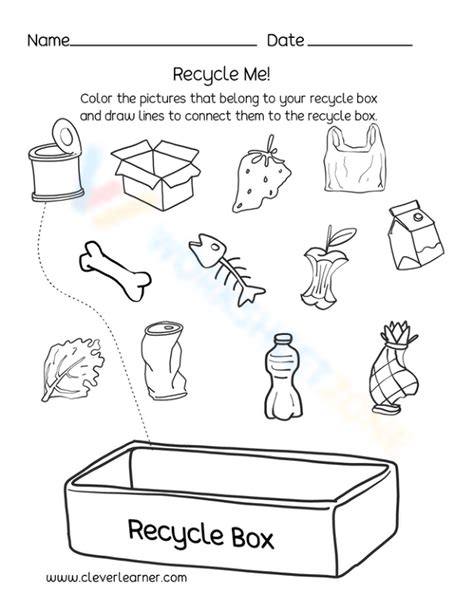 Recycle It Worksheet 的图像结果