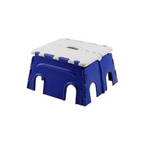 MARKWELL 7 Inches Plastic Super Strong Adjustable Portable Folding Step ...