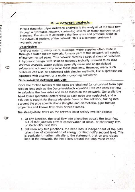 Pipe network analysis - In industries flow through different branches ...
