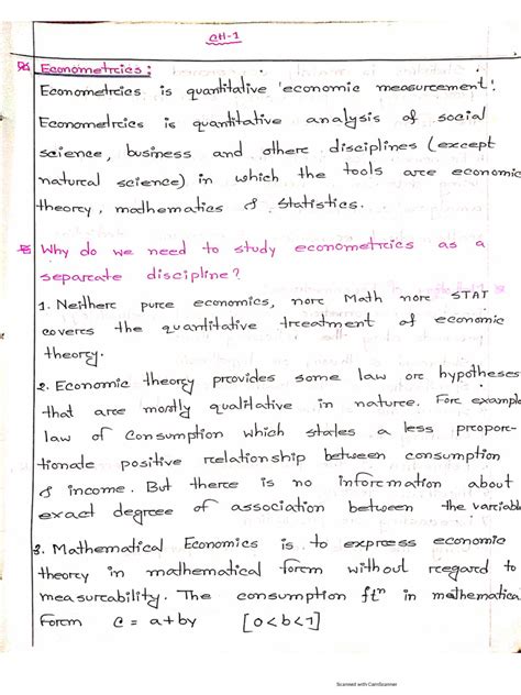 Econometrics Lecture Notes PDF 的图像结果