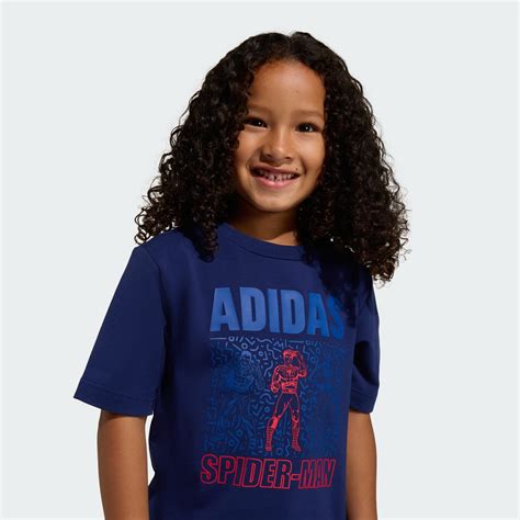 Kids Clothing - ADIDAS MARVEL SPIDER-MAN TEE - Blue | adidas Qatar