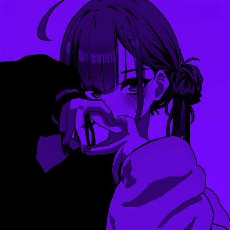 Purple Anime Girl Pfp Gif