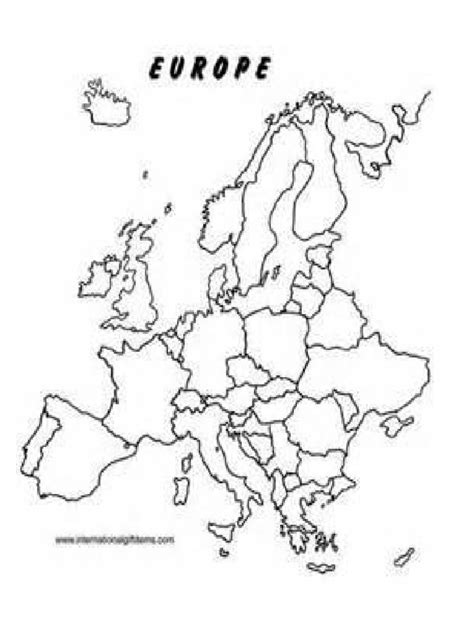 Image result for Europe Map Printable