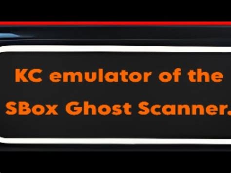 Image result for Sbox Ghost Box Scanner