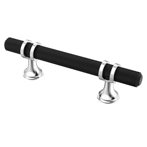 Alzassbg 6 Pack Matt Black and Silver Cabinet Handles, 3 Inch(76mm ...