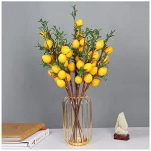 Buy XIZHI 6Pcs 19" Lemon Decor Fake Lemons Branch Beautiful Yellow ...