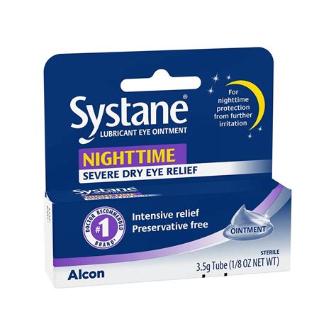 Systane Nighttime Lubricant Eye Ointment (3.5g Tube) Relief – Dryeye Rescue
