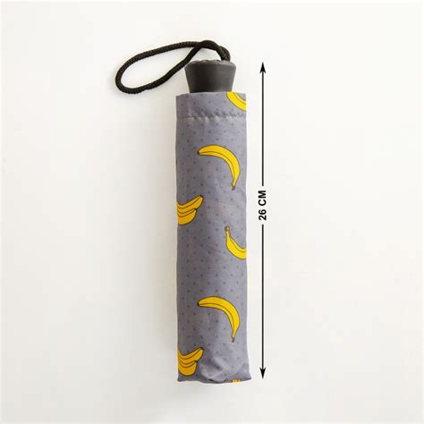Buy Canopy Banana Print Three-Fold Polyester Umbrella - 104 cm diameter ...