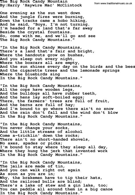 The Big Rock Candy Mountain - Political, Solidarity, Workers or Union ...