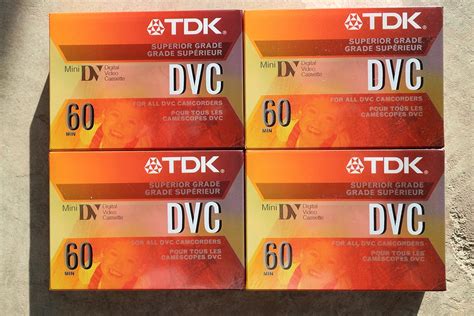 Buy TDK 37140 Life on Record Mini DV Tape 60min Data Cartridge 4 Pack ...