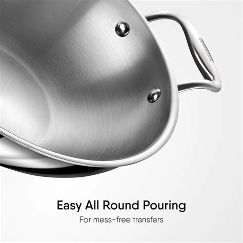 Stahl Artisan Kadhai: Triply Stainless Steel Cookware