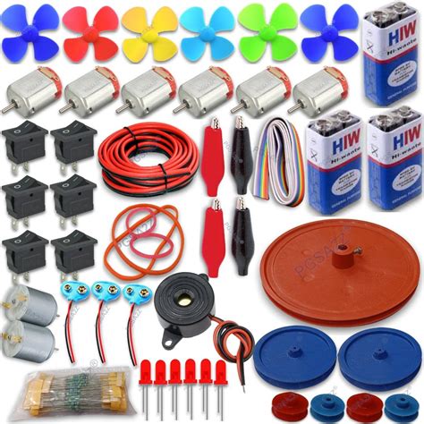 PGSA2Z® 200-In1 Speed Dc Motor Resistors Kit with Pulley Wheel, Ideal ...