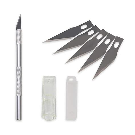 GLUN® Detail Precision Pen Knife with 5 Interchangeable Sharp Blades ...