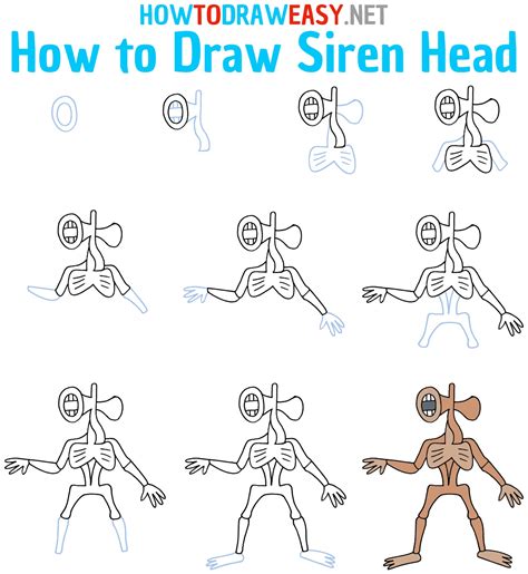 How to Draw Siren Head - Draw for Kids