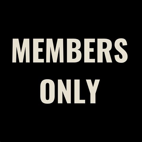 Members Only – Craft & Glory