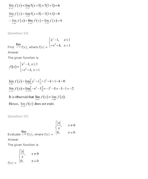 Limits And Derivatives, Class 11 Mathematics NCERT Solutions