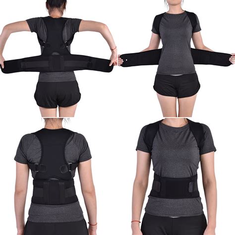 HERCHR Posture Corrector, Men Women Elastic Adjustable Shoulder Brace ...