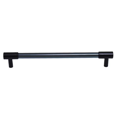 Black Large Cylinder Glass Door Handles