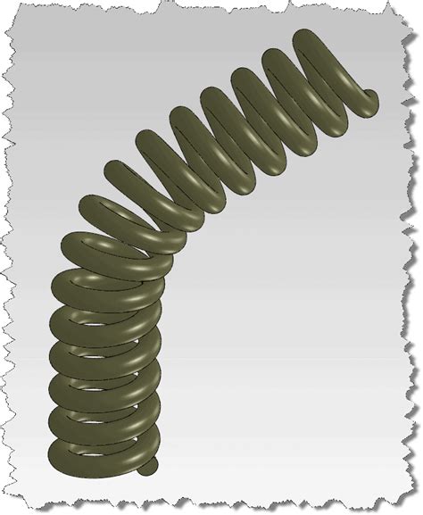 Image result for Model Bent Spring SolidWorks