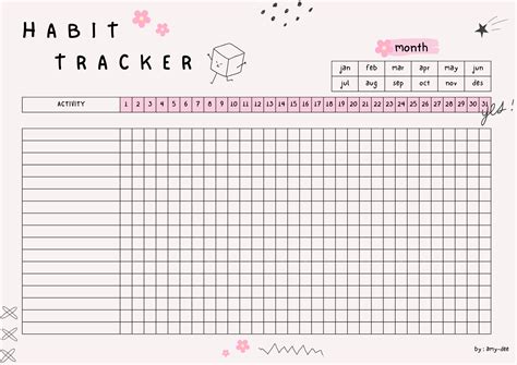 Conquer Your Goals with This Adorable Habit Tracker | Week planer, Worte der inspiration ...
